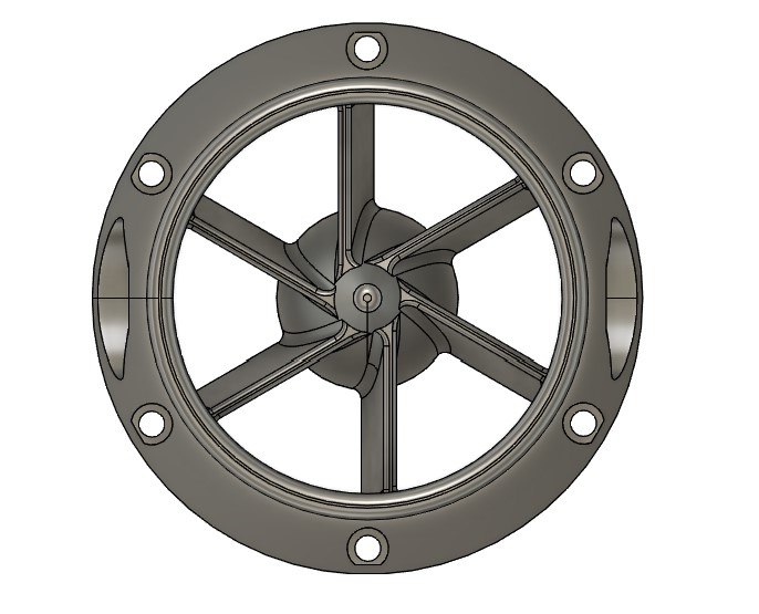 Nozzle showing stator